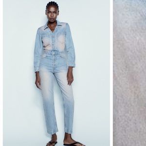 Zara Denim Jumpsuit